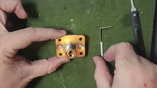 picking wafer lock locksmithing tutorial [upl. by Breena946]