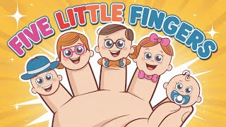 Five Little Fingers Song  Finger Family Nursery Rhyme for Kids  Bright Bees [upl. by Billen]