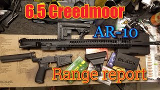 65 Creedmoor Ar10 build RANGE REPORT [upl. by Nnayelsel]