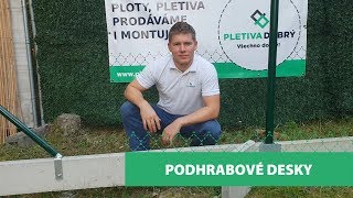 Podhrabové betonové desky pod plot [upl. by Reddy]