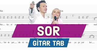 Edis amp Gülşen  SOR  Gitar Tab  Akor [upl. by Irrabaj956]