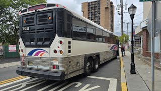 NJ TRANSIT 168 PARAMUS PARK MALL MCI D4500CT 21348 [upl. by Odnalra]