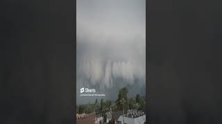 Massive THUNDERCLOUDS Spotted Over Montreal shorts weather sky thunderstorm tornado extreme [upl. by Amadis865]