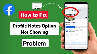 How to Fix Facebook Profile Notes Option Not Showing [upl. by Adrial543]