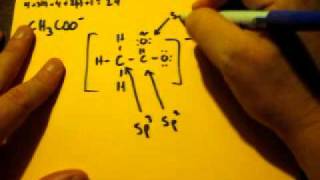 Lewis Dot Structure of CH3COO acetate ion [upl. by Valentine]