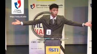 2nd Voice of the Youth National Oratorical Competition Champion [upl. by Gent]