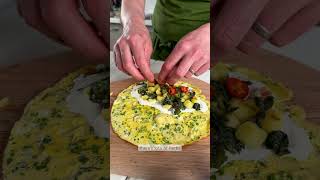 How to make spiced omelettes with chard and potatoes brunch breakfast eggrecipes [upl. by Inal]