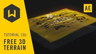 Make a 3D terrain with default After Effects plugins  Tutorial 166 Free 3D Terrain [upl. by Farr]