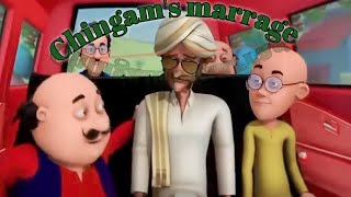 Chingam sir ki shaadi  chingams marriage Motu Patlu Hindi cartoon 😊😊 [upl. by Ide]