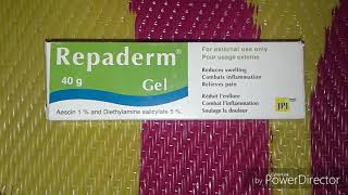 Repaderm 40 gm Gel Review  Aescin 1 and Diethylamine Salicylate 5  Diethylamine Salicylate Uses [upl. by Rugg]