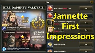 Legion of Heroes  Jannette First Impressions  Debuff Queen [upl. by Neelyam202]