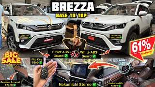 2024 Brezza LXI Base to Top Model Modified ✅ Brezza Base Model Modification ✅ [upl. by Cresa]