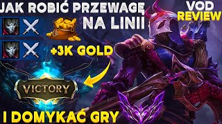 JAK ROBIĆ GIGA PRZEWAGE NA LINII I DOMYKAĆ GRY VOD Review Jhin Master ADC [upl. by Nonnahc]