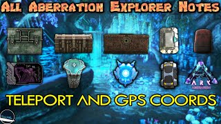 All Aberration Explorer Note locations in Ark Survival Evolved [upl. by Nuhsyar]