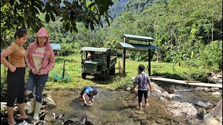 A day of excavators and trucks in the Vietnamese countryside [upl. by Sandi]