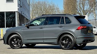 Volkswagen NEW Tiguan Rline Black Style 2022 in4K Dolphin Grey 19 inch Valencia Walk around ampdetail [upl. by Presber]