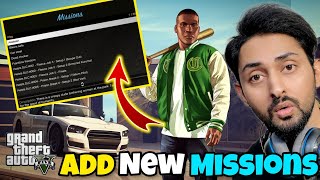 HOW TO ADD NEW MISSIONS IN GTA 5  GTA 5 MODS 2024  HINDIURDU  THE NOOB [upl. by Aihsal]