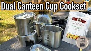 Dual Canteen Cup Cookset Breakfast [upl. by Pattie]