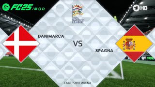 EA Sports FC 25  Denmark vs Spain  Round 5 of the UEFA Nations League 2025 [upl. by Yrocal]