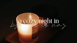 a cozy night in  my night routine  cooking journaling skin care  slow life silent vlog [upl. by Grata]