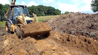 Case 580L Turbo Digging Pond [upl. by Enilatan]