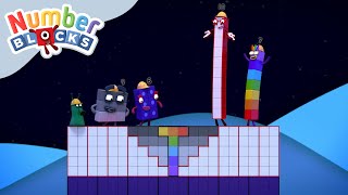 Numberblocks Numberblocks at Night 🌚🌕  Educational [upl. by Nolra111]