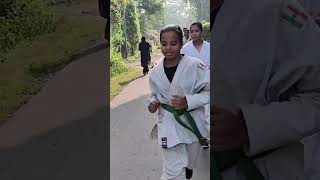 Morning running karate wkf Sahjad Hussain karate amp sports academy [upl. by Refinne]