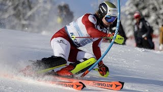 FIS Alpine Ski World Cup  Mens Slalom Run 1  Kitzbühel AUT  2023 [upl. by Flannery756]