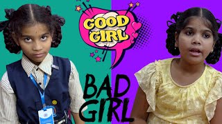 Good Girl vs Bad Girl  comedy video  rider mallesh new video  childrens awarness video  ❤️ [upl. by Yllil]