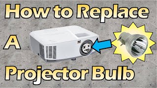 How to replace a Viewsonic projector bulb [upl. by Dimphia89]