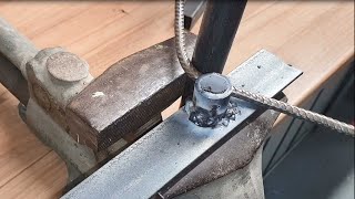 DIY Biegevorrichtung günsitg selber bauen cheap metal bending device für Rundstahl  Flachstahl [upl. by Samantha]