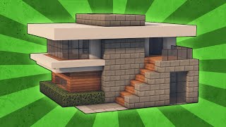 Minecraft How To Build A Small Modern House Tutorial 4 [upl. by Bollinger528]