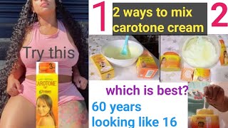 HOW TO MIX CAROTONE FOR A GLOWING LIGHTER SKIN without side effect  Mix your carotone this way [upl. by Akital]