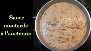 pouletsauce moutarde à lancienne [upl. by Kcajyllib]