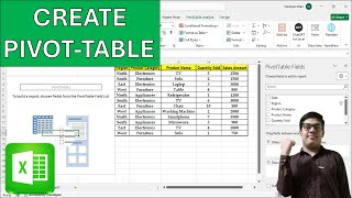 How to Create Pivot Table in MS Excel How to Use of Pivot Table [upl. by Agnizn]