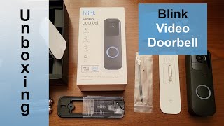 Blink Video Doorbell Unboxing and First Impressions Amazon [upl. by Ikkin]