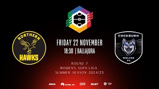 R7  WSL Northern Hawks SC vs Cockburn Wolves [upl. by Tandi]