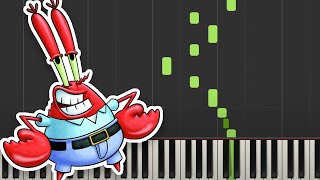 Krusty Krab Theme EASY Piano Tutorial from SpongeBob SquarePants [upl. by Ainsworth798]