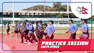 Nepali National Teams Intense Practice Session in South Africa  ICC World Cup Qualifier Prep [upl. by Aholah271]