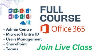 Microsoft 365 Full course  Join live class  Microsoft 365 Users management [upl. by Evans]