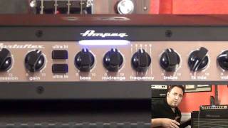 Ampeg PF500 Bass Head  Tone Settings  Fretless [upl. by D'Arcy]