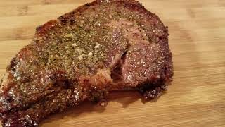 My Oven Broiled Well Done Steak Simple Easy amp it was DELICIOUS [upl. by Notsruht]