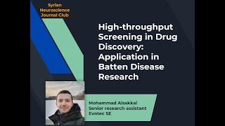 1 Highthroughput Screening in Drug Discovery Application in Batten Disease Research [upl. by Adnovad]