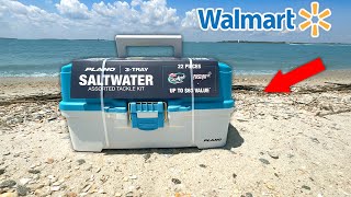 Is a LOADED Walmart Tackle Box a SCAM Fishing Experiment [upl. by Ressan425]