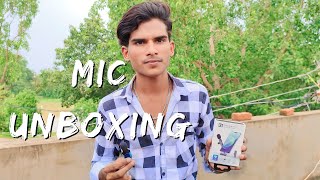 New Wayarles Mic Unboxing🎤 By Mukesh Cg K  Ye Mic Bilkul Bkwash Hai 😪 [upl. by Soelch]