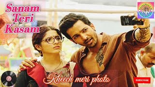 Kheech Meri Photo Lyrics  Sanam Teri Kasam  Harshvardhan Mawra  romantic songs  hindi song 🎧 [upl. by Aimekahs]