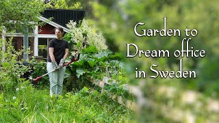 From Chaotic Garden to Dream Office in the Swedish countryside Cozy Home amp Garden Transformation [upl. by Keele946]