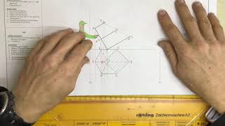 Solid geometry sectioned square prism Gr10 HSE workbook page 816 [upl. by Isdnil]