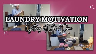 Laundry Motivation laundry folding [upl. by Eelahs]