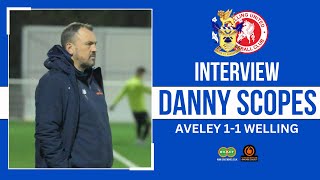 PostMatch Interview Danny Scopes  Aveley 11 Welling United [upl. by Neenahs]